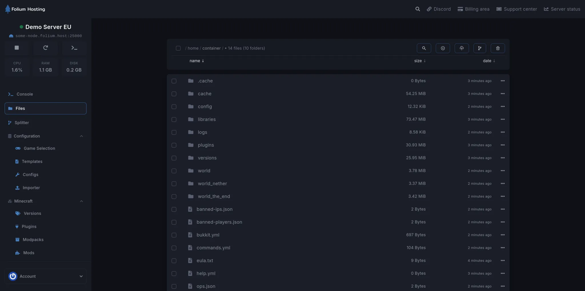 Game panel interface 3