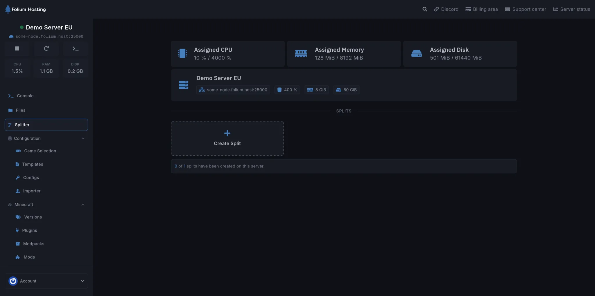 Game panel interface 4